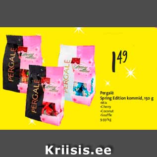 Allahindlus - Pergalė Spring Edition kommid, 150 g