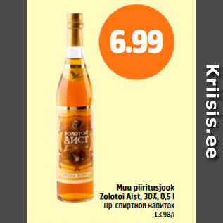 Allahindlus - Muu piiritusjook Zolotoi Aist, 30%, 0,5 l