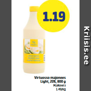 Allahindlus - Virtuosso majonees Light, 20%, 800 g