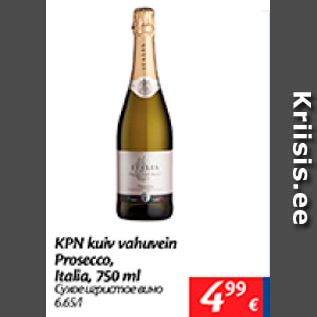 Allahindlus - KPN kuiv vahuvein Prosecco, Italia, 750 ml