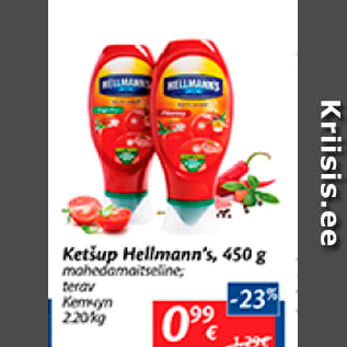 Allahindlus - Ketšup Hellmann´s, 450 g