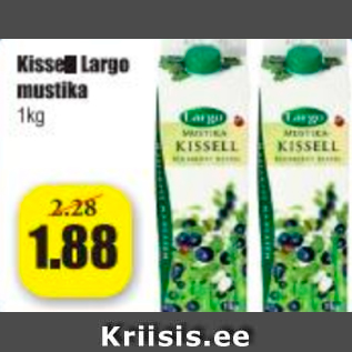 Allahindlus - Kissel Largo mustika 1 kg