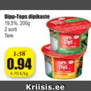 Allahindlus - Dipp-Tops dipikaste