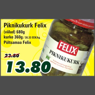 Allahindlus - Piknikukurk Felix