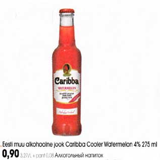Allahindlus - Eesti muu alkohoolne jook Caribba Cooler Watermelon 4% 275ml
