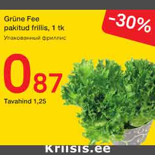 Allahindlus - Grüne Fee pakitud frillis