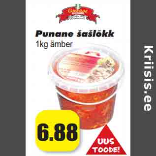 Allahindlus - Punane šašlõkk 1kg ämber