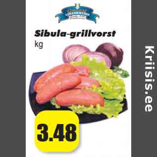 Allahindlus - Sibula-grillvorst kg