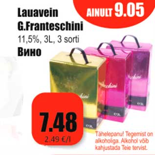 Allahindlus - Lauavein G.Franteschini