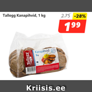 Allahindlus - Tallegg Kanapihvid, 1 kg