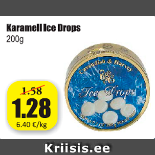 Allahindlus - Karamell Ice Drops 200 g