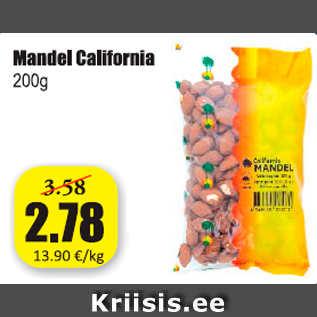 Allahindlus - Mandel California 200 g