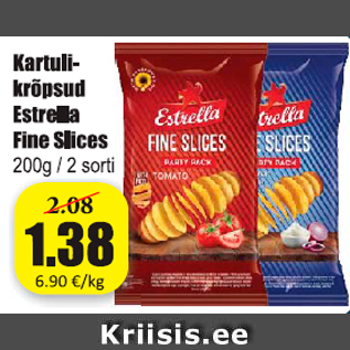 Allahindlus - Kartulikrõpsud Estrella Fine Slices