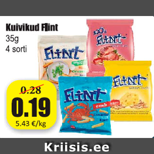 Allahindlus - Kuivikud Flint 35 g