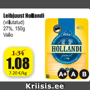 Allahindlus - Leibjuust Hollandi