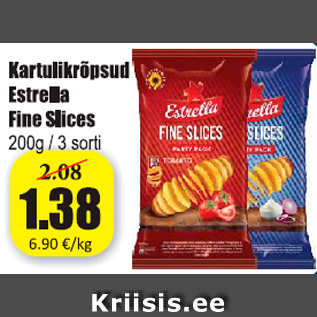 Allahindlus - Kartulikrõpsud Estrella Fine Slices