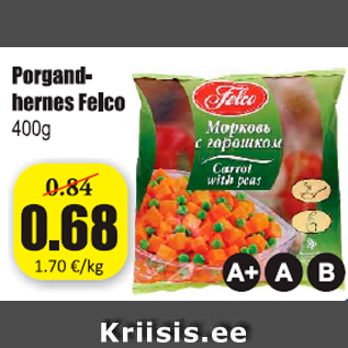 Allahindlus - Porgandi hernes Felco 400 g