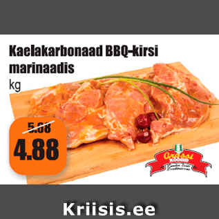 Allahindlus - Kaelakarbonaad BBQ-kirsi marinaadis kg