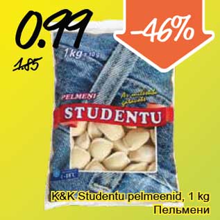 Allahindlus - K&K Studentu pelmeenid, 1 kg