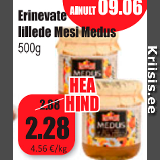 Allahindlus - Erinevate lillede Mesi Medus 500 g