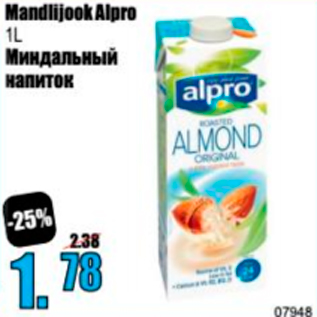 Allahindlus - Mandlijook Alpro 1 l