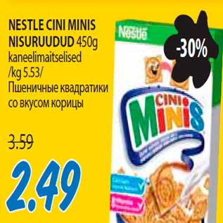 Allahindlus - Nestle Cini Minis nisuruudud kaneelimaitselised