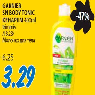 Allahindlus - Garnier Sn Body Tonic kehapiim