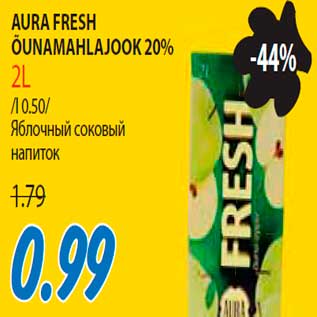 Allahindlus - Aura Fresh õunamahlajook