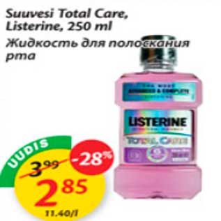 Allahindlus - Suuvesi Total Care,Listerine