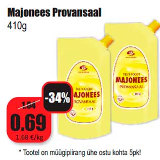 Allahindlus - Majonees Provansaal 410g