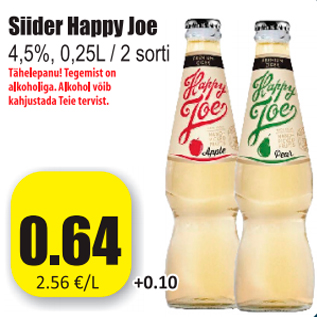 Allahindlus - Siider Happy Joe