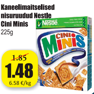 Allahindlus - Kaneelimaitselised nisuruudud Nestle Cini Minis 225 g