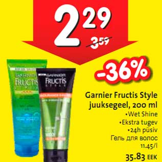 Allahindlus - Garnier Fructis Style juuksegeel