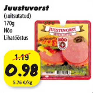 Allahindlus - Juustuvorst (suitsutatud) 170g