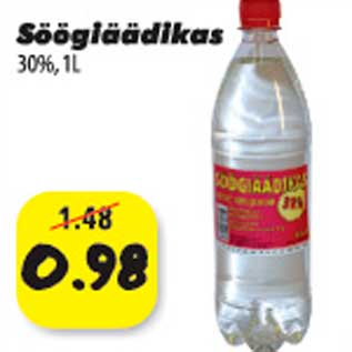 Allahindlus - Söögiäädikas 30%, 1l