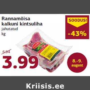 Allahindlus - Rannamõisa kalkuni kintsuliha