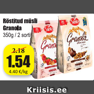 Allahindlus - Röstitud müsli Granola