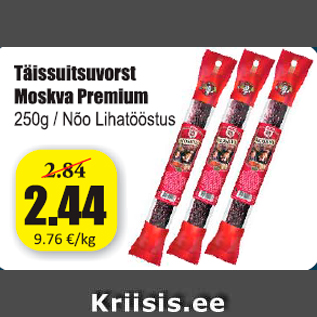 Allahindlus - Täissuitsuvorst Moskva Premium