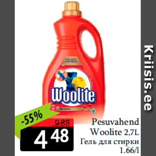 Allahindlus - Pesuvahend Woolite 2,7L