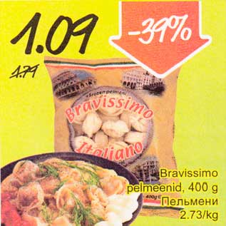 Allahindlus - Bravissimo рelmеenid, 400 g