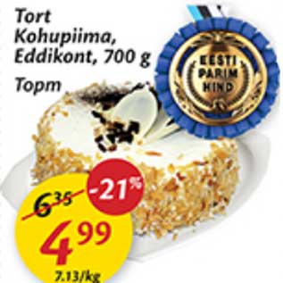 Allahindlus - Tort Kohupiima, Eddikont, 700 g