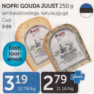 Allahindlus - NOPRI GOUDA JUUST 250 G