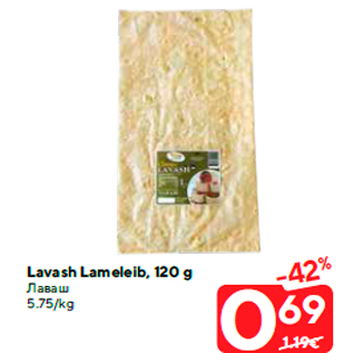 Allahindlus - Lavash Lameleib, 120 g