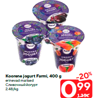 Allahindlus - Koorene jogurt Farmi, 400 g