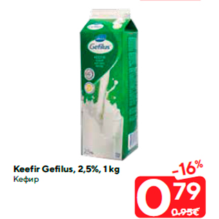 Allahindlus - Keefir Gefilus, 2,5%, 1 kg