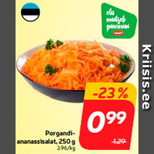 Allahindlus - Porgandiananassisalat, 250 g