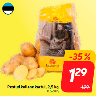 Allahindlus - Pestud kollane kartul, 2,5 kg