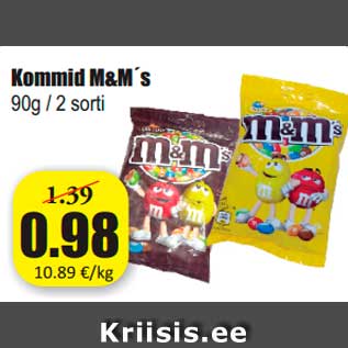 Allahindlus - Kommid M&M´s