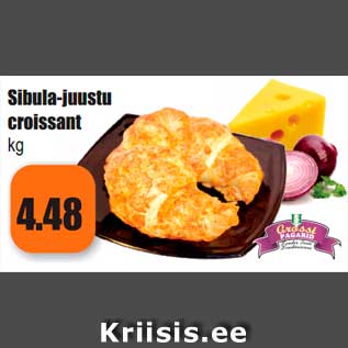 Allahindlus - Sibula-juustu croissant kg