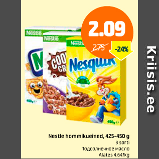 Allahindlus - Nestle hommikueined